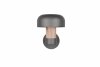 Nowoczesny kinkiet zewnętrzny szary kształt grzybka klasyczny minimalistyczny aluminiowy drewniany dekor FRASER IP54 262560135 Trio
